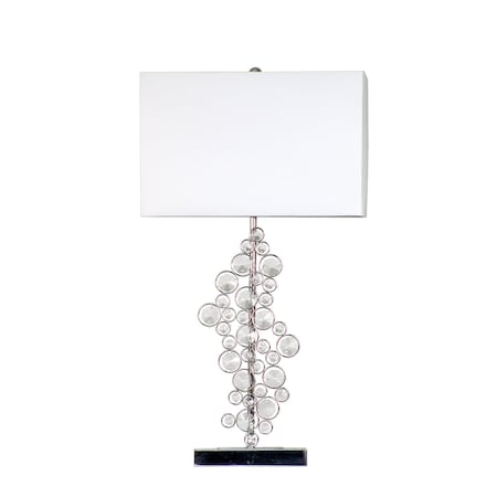 Prismatic Crystal Sequin And Chrome Table Lamp